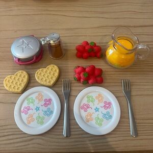 American Girl Waffle Breakfast Set